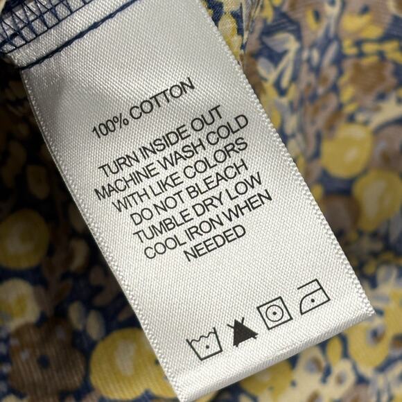 Foxcroft Mary Plus Ditsy Floral Corduroy Long Sleeve Shirt NWT Size 16W - Picture 7 of 8